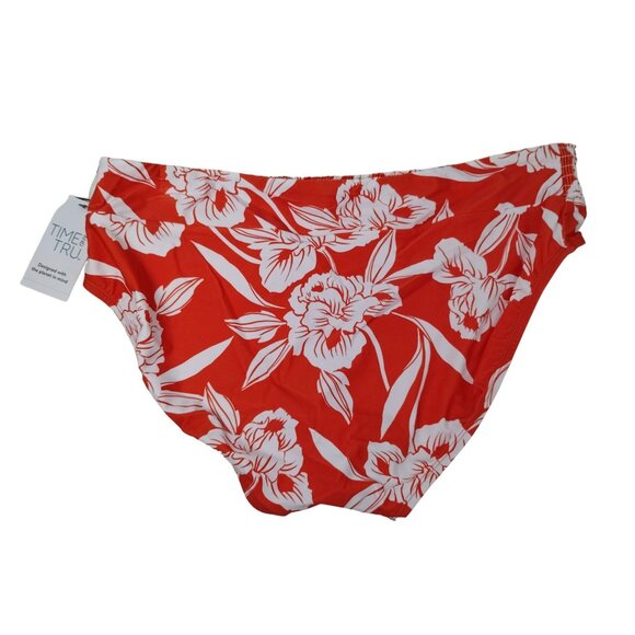 Time and Tru Womens 2X Mid Rise Sandy Blooms Bikini bottoms - Picture 4 of 5